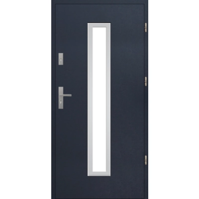 Drzwi S34 Antracyt INOX 72 mm